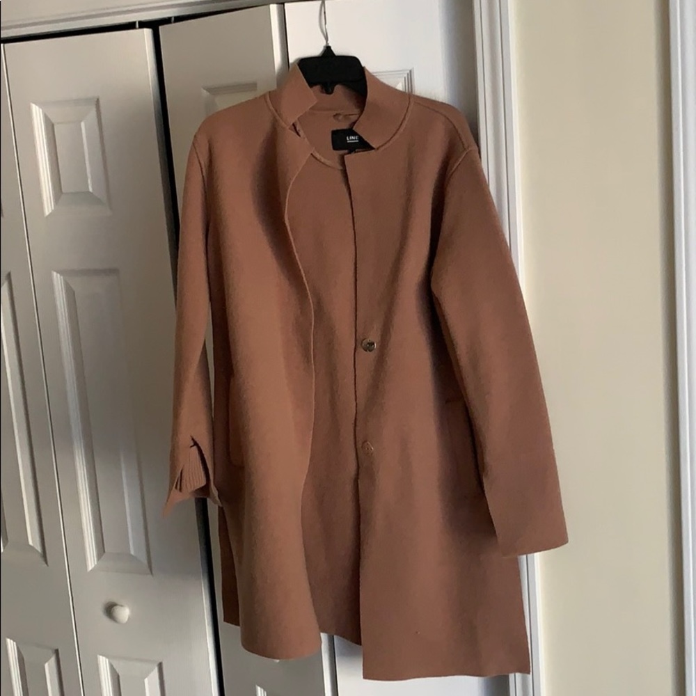 Camel colored peacoat